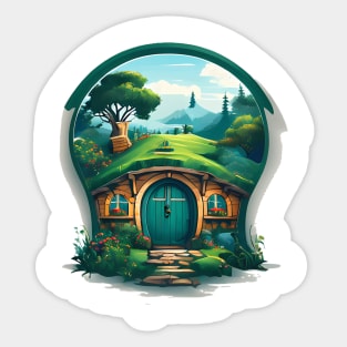 A Hobbit House In The Shire Sticker